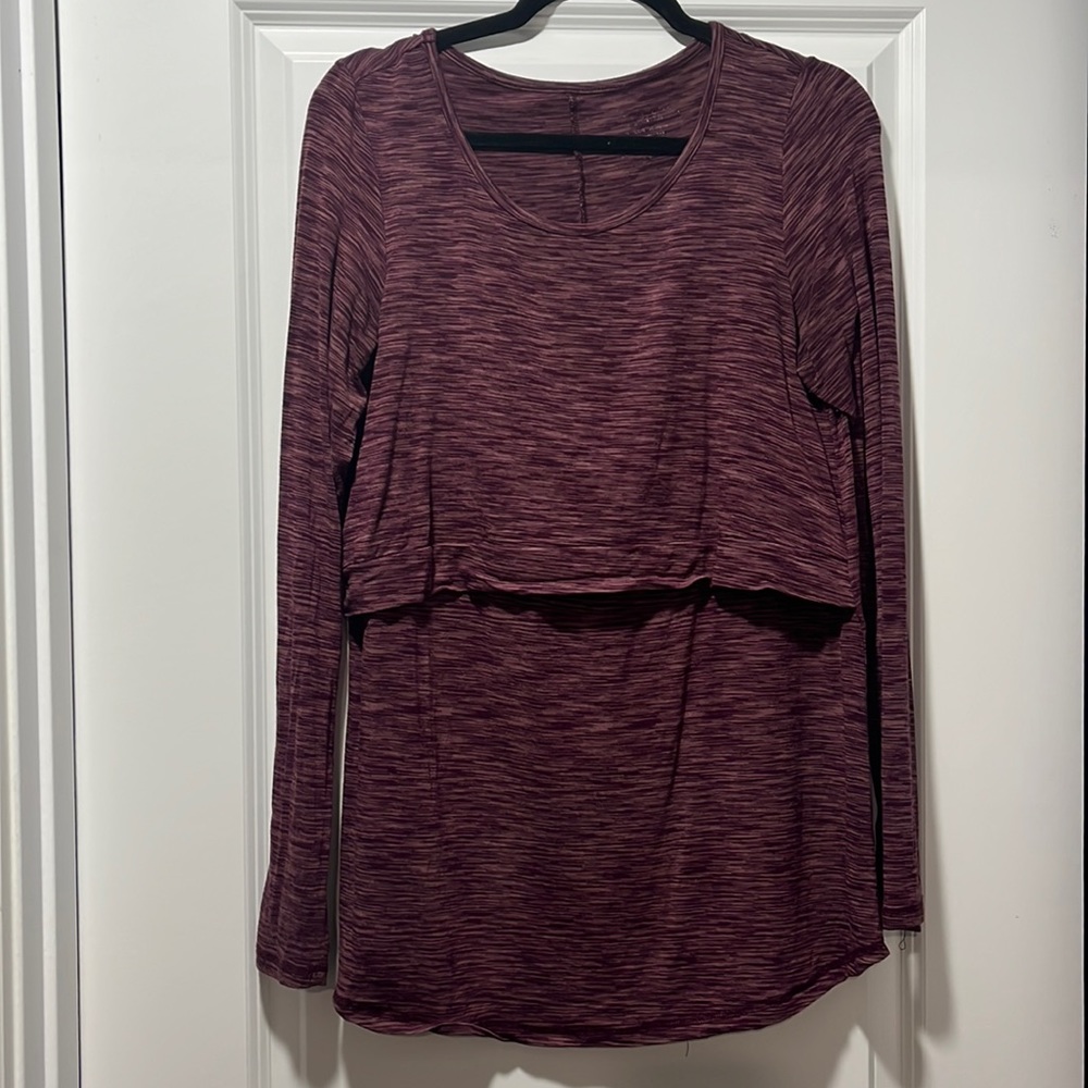 Latched Mama Long Sleeve Performance Nursing Tee - M